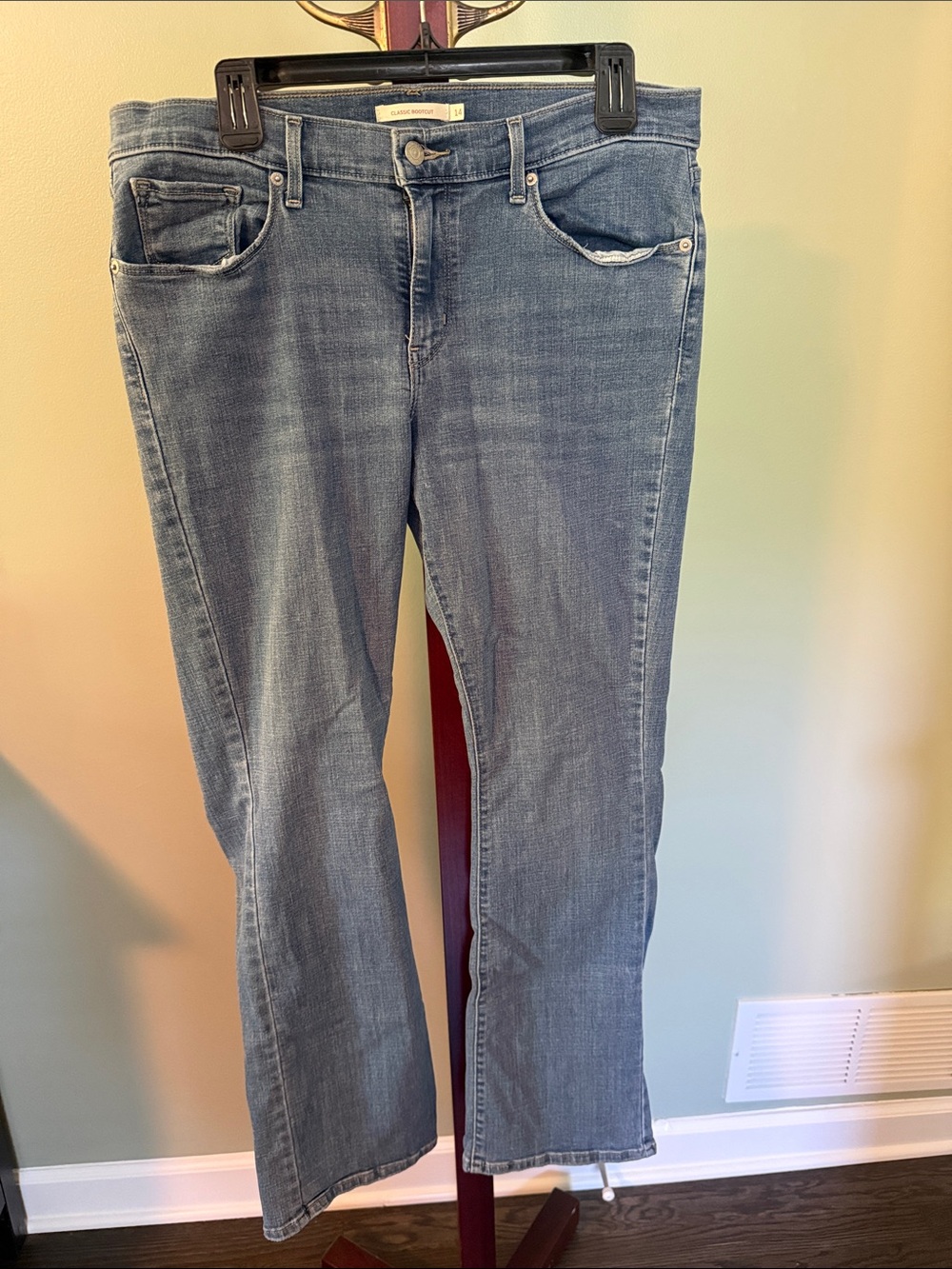 Classic Bootcut Women's Blue Denim Jeans - Comfortable Everyday Fit